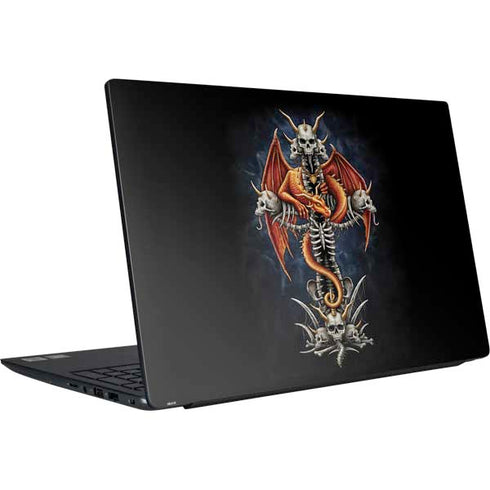 Gothic Dragon & Skull Cross by Sarah Richter Dell Vostro Skin